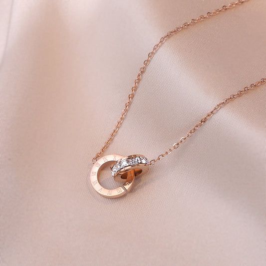 Rose Gold Fashion Necklace