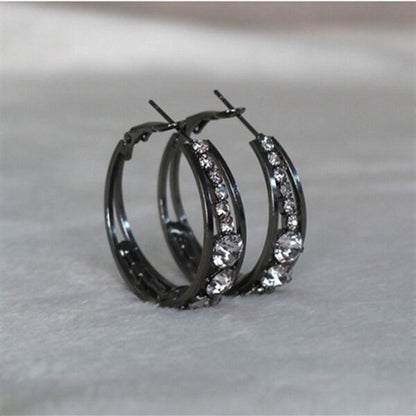European and American Air Drill Mosaic Women'S Earrings