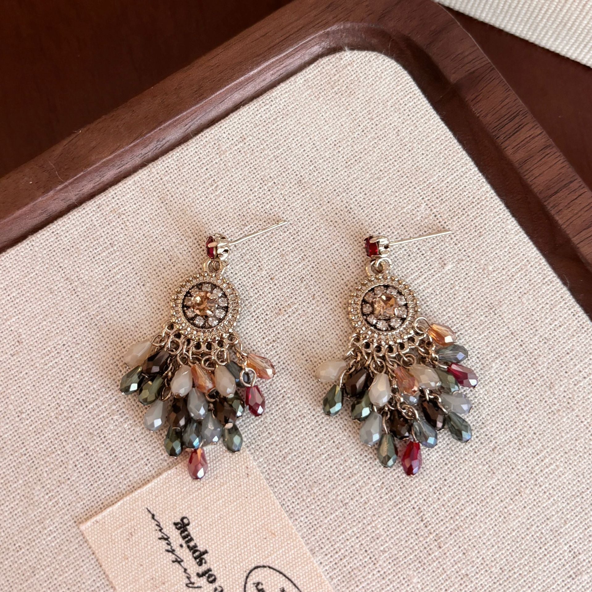 Bohemian Red for Women Zircon Earrings