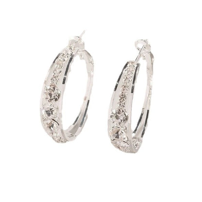 European and American Air Drill Mosaic Women'S Earrings